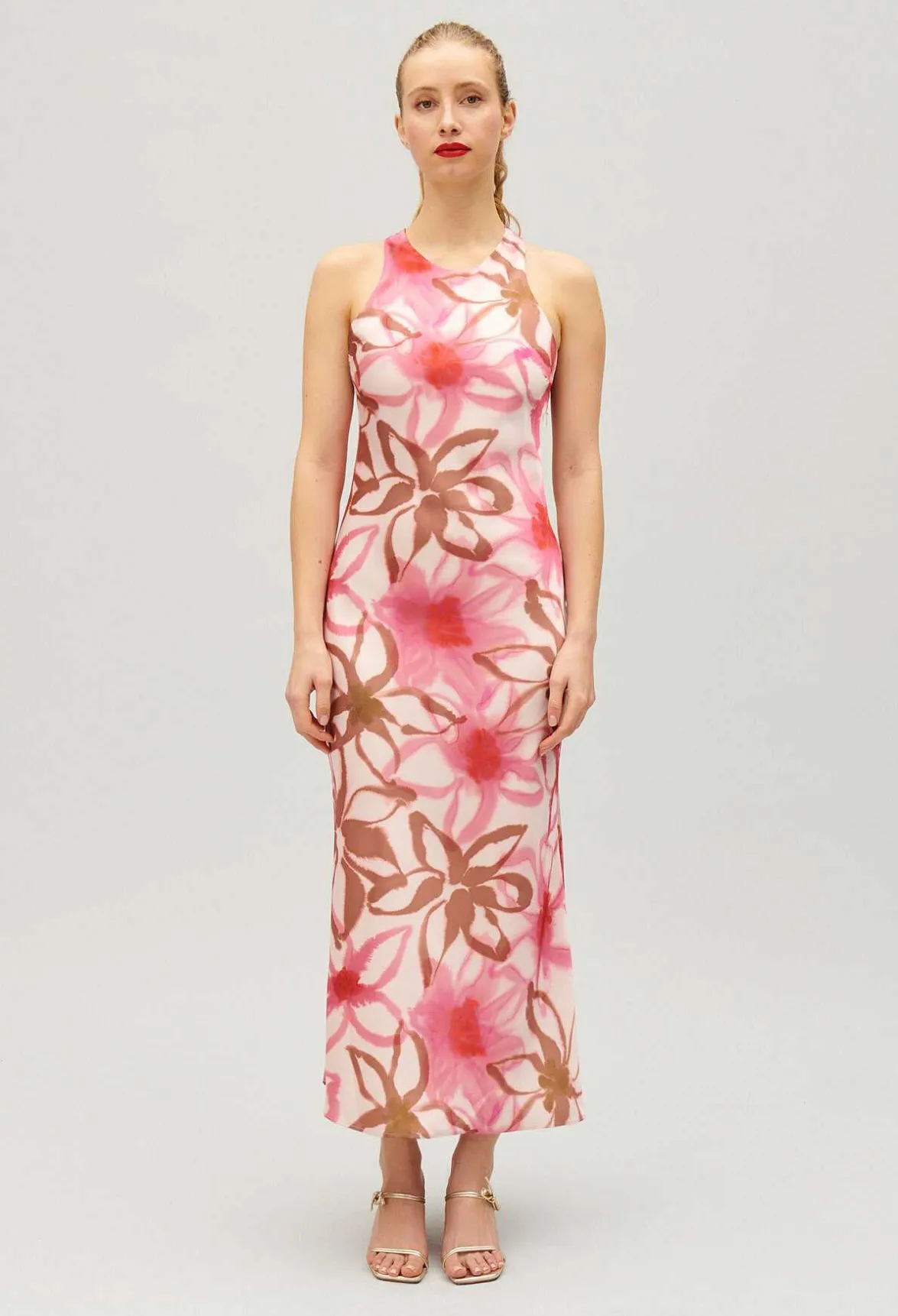 Robe Longue Satinee Imprimee^Claudie Pierlot Outlet