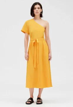 Robe Midi Asymetrique Jaune^Claudie Pierlot Best