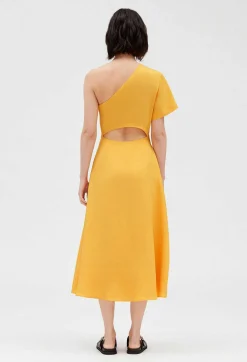 Robe Midi Asymetrique Jaune^Claudie Pierlot Best