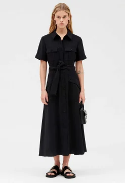 Robe Midi Fluide Manches Courtes^Claudie Pierlot Discount