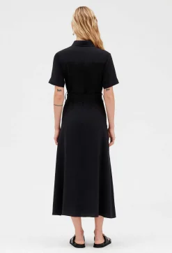 Robe Midi Fluide Manches Courtes^Claudie Pierlot Discount
