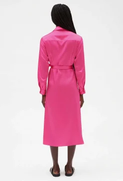 Robe Midi Portefeuille Rose^Claudie Pierlot Best Sale