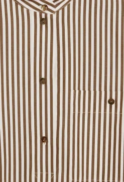 Robe Midi Rayures Bronze^Claudie Pierlot Flash Sale