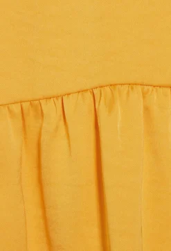Robe Midi Satinee Jaune^Claudie Pierlot Clearance