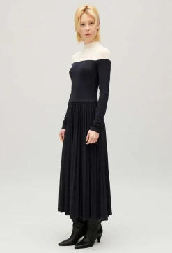 Robe Twist Longue Plissee Tricolore^Claudie Pierlot Outlet