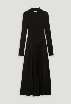 Robe Twist Maille Plissee Noire^Claudie Pierlot Discount