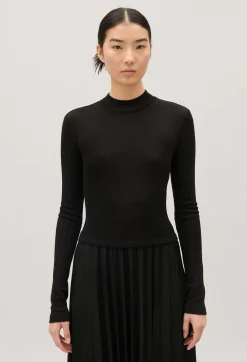 Robe Twist Maille Plissee Noire^Claudie Pierlot Discount
