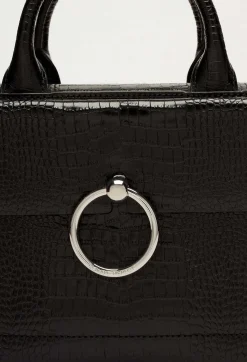 Sac Anouck Cuir Texture Noir^Claudie Pierlot New