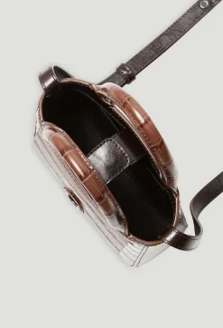 Sac Anoucko Nano Cuir Embosse Marron^Claudie Pierlot Store