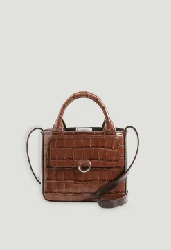 Sac Anoucko Nano Cuir Embosse Marron^Claudie Pierlot Store