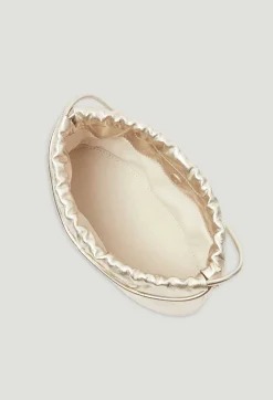 Sac Bourse Cuir Lisse Dore^Claudie Pierlot New