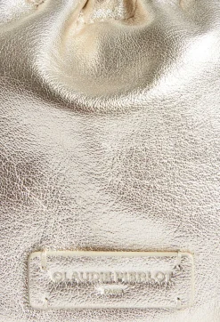Sac Bourse Cuir Lisse Dore^Claudie Pierlot New