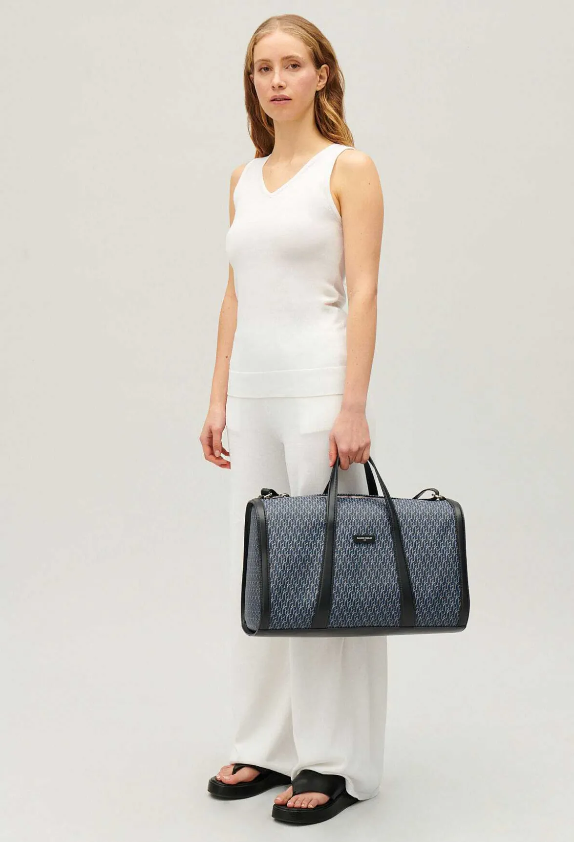 Sac Voyage Toile Monogramme Marine^Claudie Pierlot Best Sale