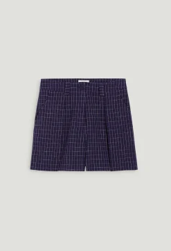 Short Carreaux Indigo^Claudie Pierlot Cheap