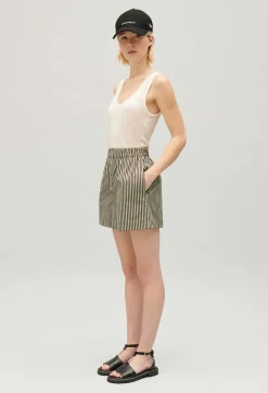Short Rayures Vert^Claudie Pierlot New
