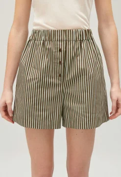 Short Rayures Vert^Claudie Pierlot New