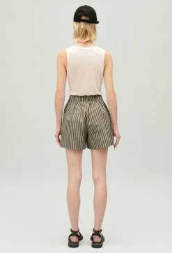 Short Rayures Vert^Claudie Pierlot New