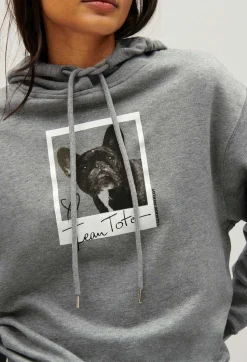 Sweatshirt Capuche Jean Toto Gris Chine^Claudie Pierlot Online