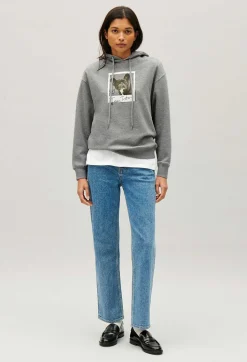 Sweatshirt Capuche Jean Toto Gris Chine^Claudie Pierlot Online