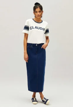 Tee-Shirt Claudie Bleu Et Blanc^Claudie Pierlot Cheap