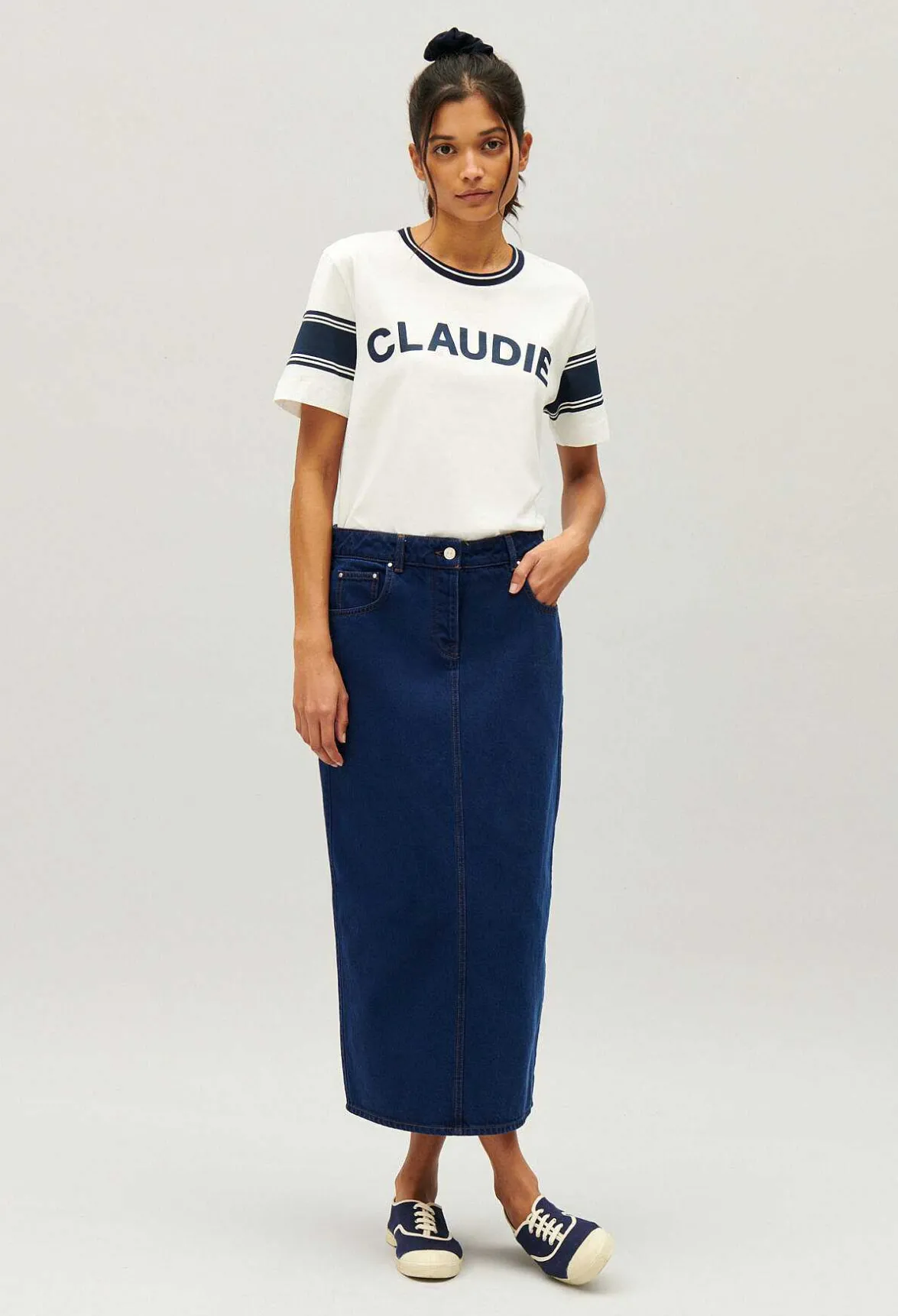 Tee-Shirt Claudie Bleu Et Blanc^Claudie Pierlot Cheap