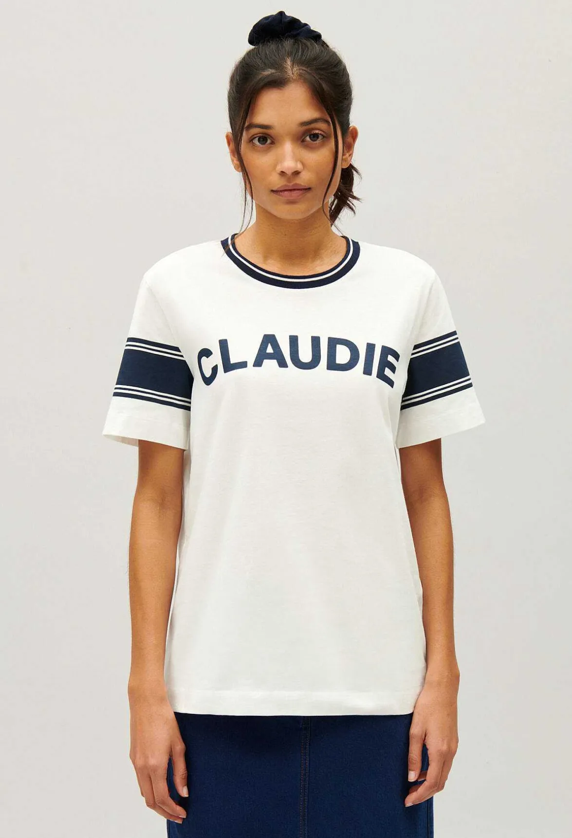 Tee-Shirt Claudie Bleu Et Blanc^Claudie Pierlot Cheap