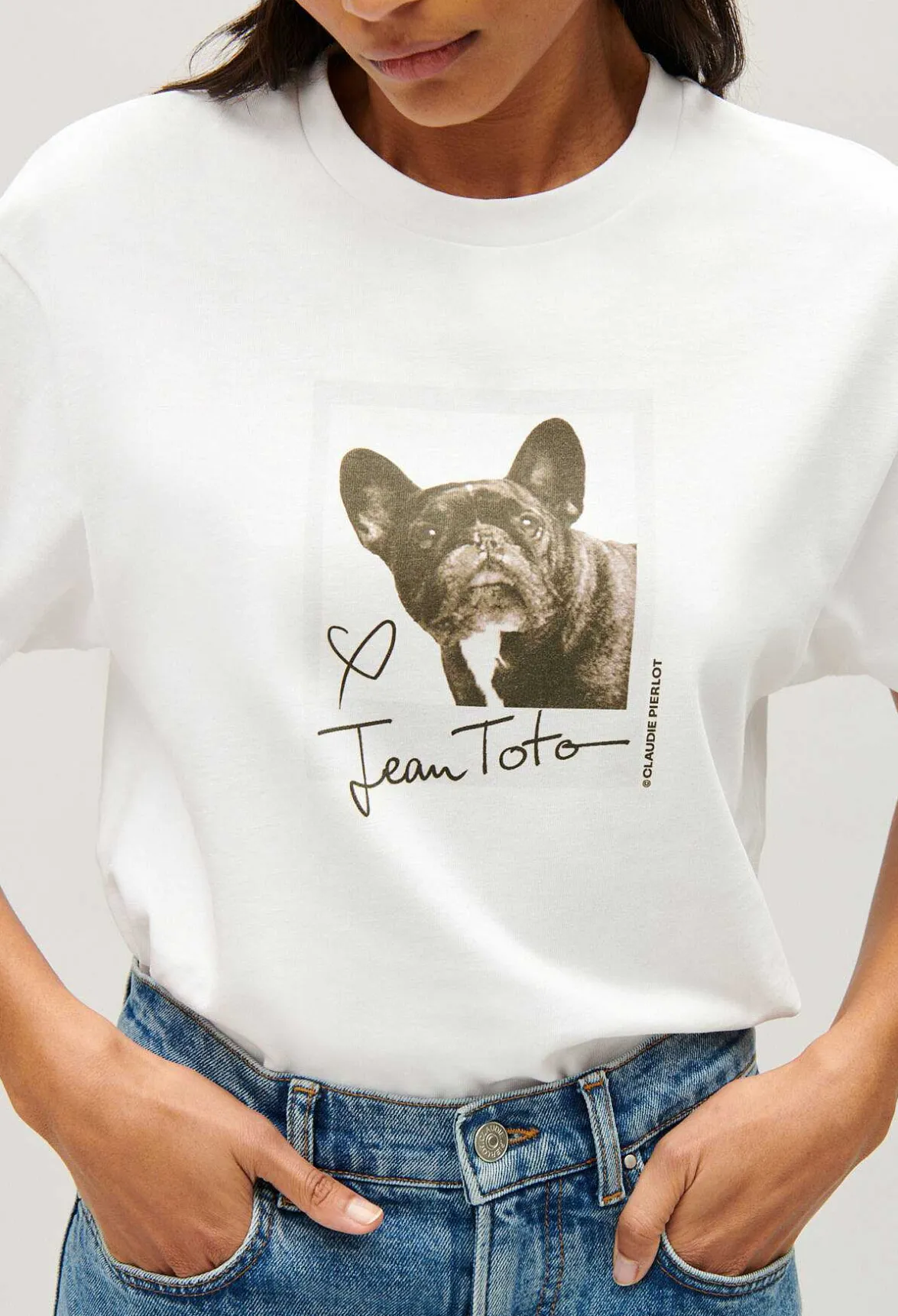 Tee-Shirt Imprime Jean Toto^Claudie Pierlot Cheap