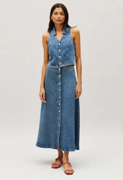 Top Sans Manches Denim Bleu^Claudie Pierlot Shop