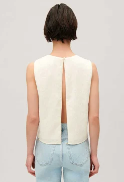 Top Sans Manches Paillettes Ecru^Claudie Pierlot Discount