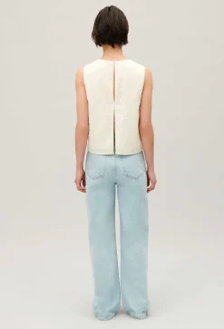 Top Sans Manches Paillettes Ecru^Claudie Pierlot Discount