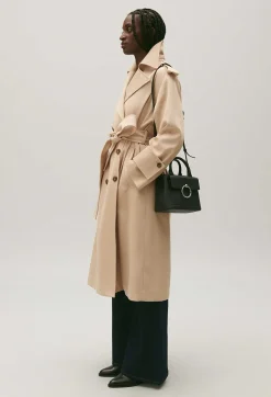Trench Long Coton Beige^Claudie Pierlot Sale