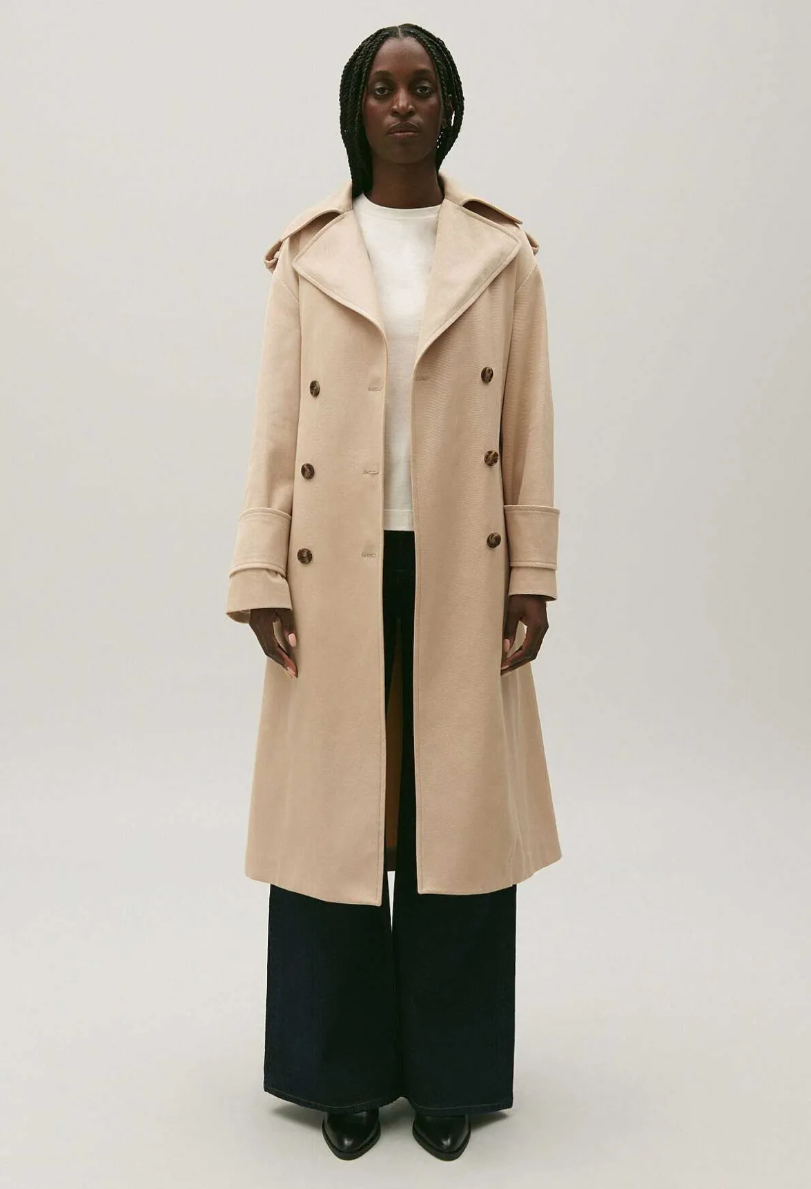 Trench Long Coton Beige^Claudie Pierlot Sale