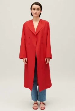 Trench Long Rouge^Claudie Pierlot Fashion