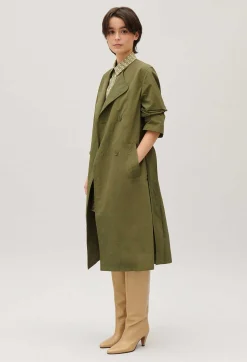 Trench Mi-Long Nylon Kaki^Claudie Pierlot Sale
