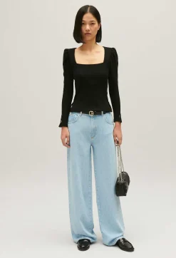 T-Shirt Manches Longues Cotele Noir^Claudie Pierlot Fashion