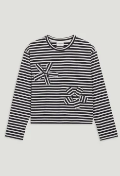 T-Shirt Mariniere Bleu Marine^Claudie Pierlot Outlet