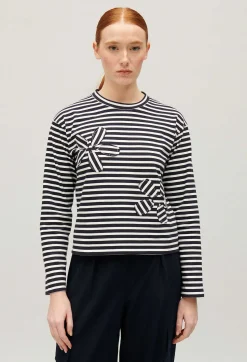 T-Shirt Mariniere Bleu Marine^Claudie Pierlot Outlet
