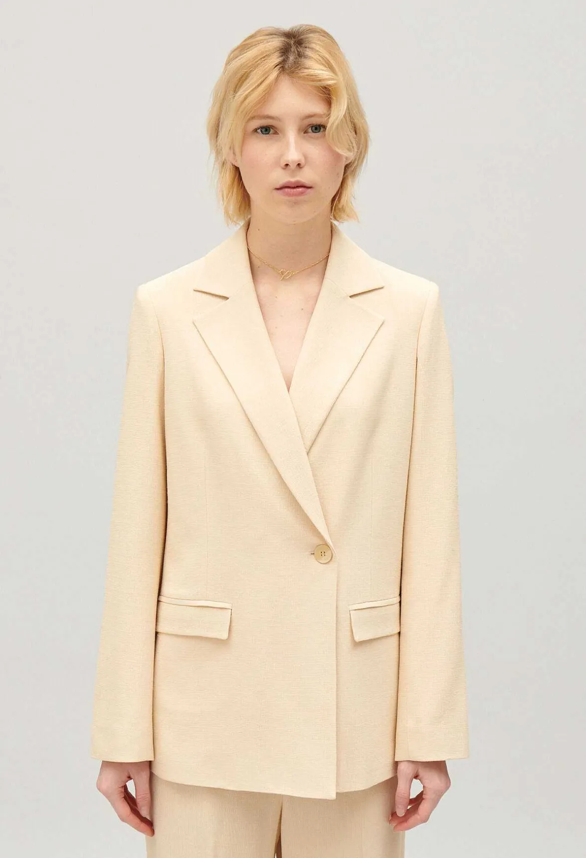 Veste Costume Texturee Beige^Claudie Pierlot Clearance
