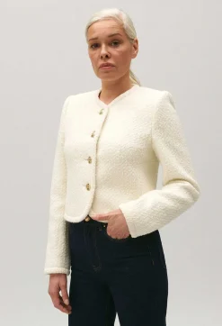 Veste Courte Tweed Ivoire^Claudie Pierlot Shop