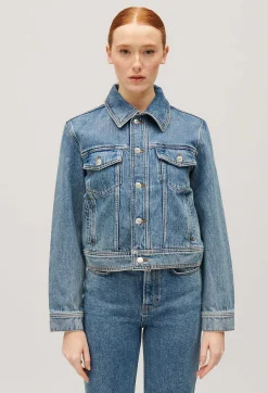Veste Droite Jean Bleu^Claudie Pierlot Sale