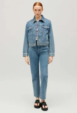 Veste Droite Jean Bleu^Claudie Pierlot Sale
