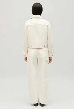 Veste Droite Jean Ecru^Claudie Pierlot Best