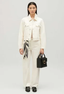 Veste Droite Jean Ecru^Claudie Pierlot Best