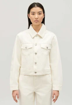 Veste Droite Jean Ecru^Claudie Pierlot Best