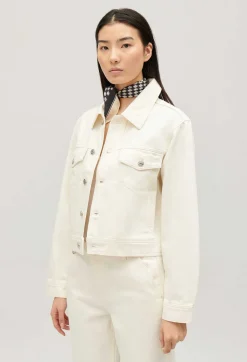 Veste Droite Jean Ecru^Claudie Pierlot Best