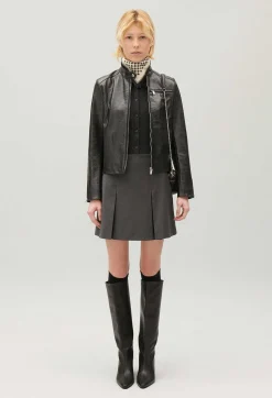 Veste Motard Cuir Noir^Claudie Pierlot Sale