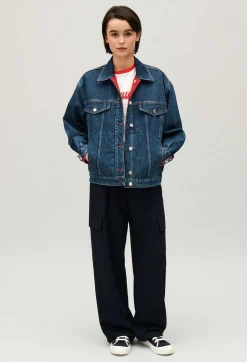 Veste Oversize Denim Reversible^Claudie Pierlot Clearance