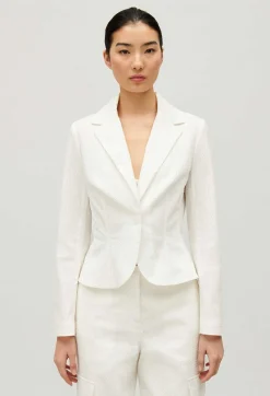 Veste Tailleur Cintree Blanche^Claudie Pierlot Online