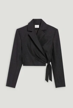 Veste Tailleur Courte Gris Chine^Claudie Pierlot Best Sale